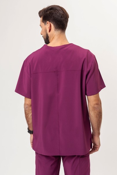 Komplet medyczny męski Dickies EDS Essentials (bluza V-neck, spodnie Natural Rise) wiśniowy-3