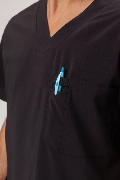 Komplet medyczny męski Dickies EDS Essentials (bluza V-neck, spodnie Natural Rise) czarny-4