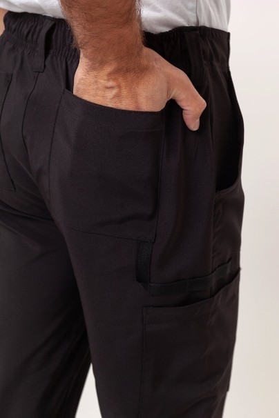 Komplet medyczny męski Dickies EDS Essentials (bluza V-neck, spodnie Natural Rise) czarny-11