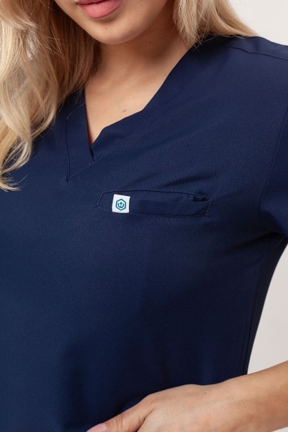 Bluza medyczna damska Uniforms World 109PSX Shelly ciemny granat-3