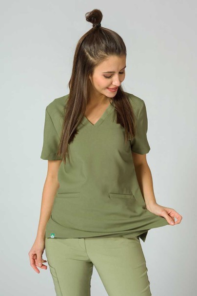 PROMO Komplet medyczny Sunrise Uniforms Premium (bluza Joy, spodnie Chill) oliwkowy-2