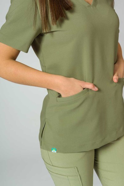 PROMO Komplet medyczny Sunrise Uniforms Premium (bluza Joy, spodnie Chill) oliwkowy-5
