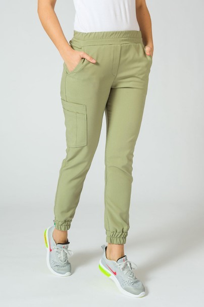 PROMO Komplet medyczny Sunrise Uniforms Premium (bluza Joy, spodnie Chill) oliwkowy-6