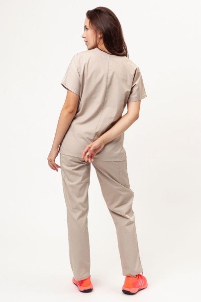 Spodnie medyczne damskie Cherokee Originals Natural Rise beżowe-5