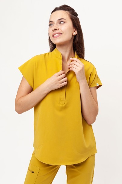 Bluza medyczna damska Uniforms World 518GTK™ Avant On-Shift żółta-1