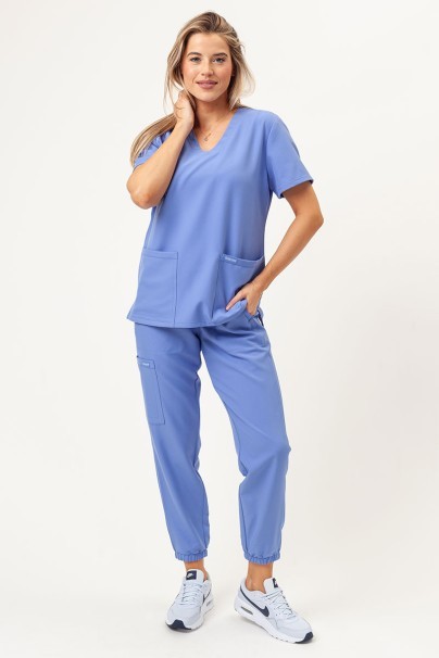 Bluza medyczna damska Cherokee Ultra V-neck Top klasyczny błękit-5