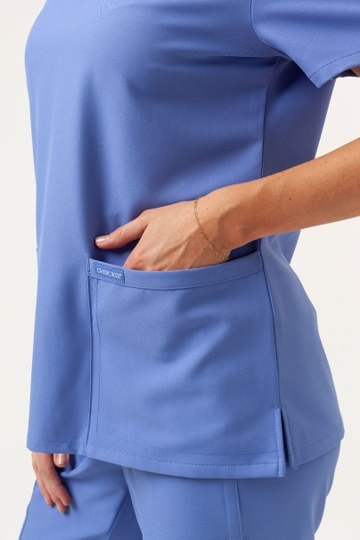 Bluza medyczna damska Cherokee Ultra V-neck Top klasyczny błękit-3