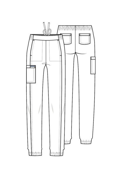 Spodnie medyczne damskie Cherokee Ultra jogger granatowe-9