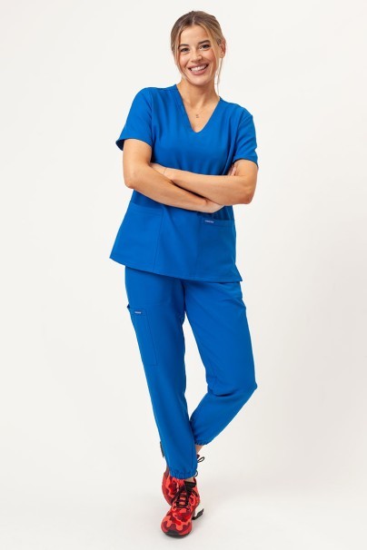 Bluza medyczna damska Cherokee Ultra V-neck Top królewski granat-5