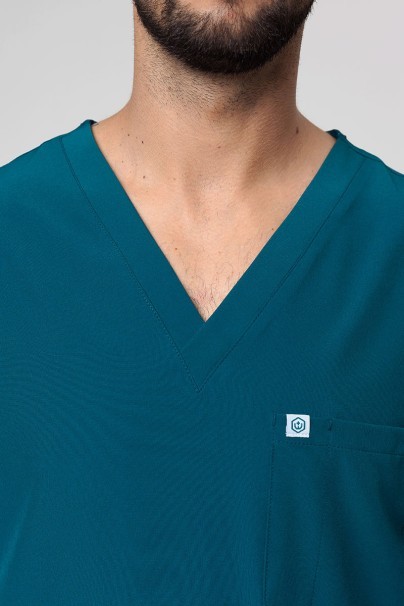 Bluza medyczna męska Uniforms World 309TS™ Louis karaibski błękit PROMO-5