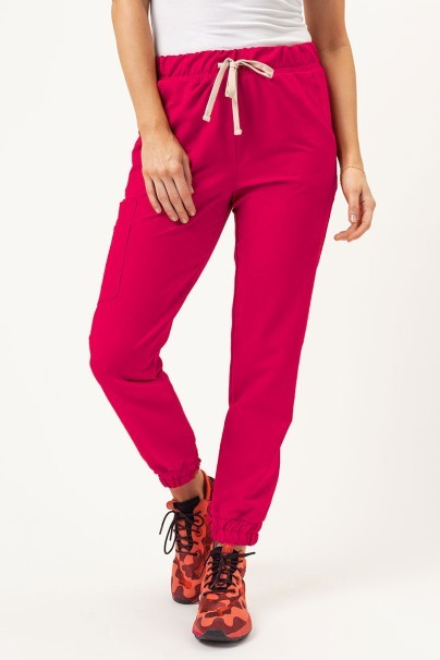 Komplet medyczny Sunrise Uniforms Premium (bluza Aura, spodnie Vibe) malinowy-5