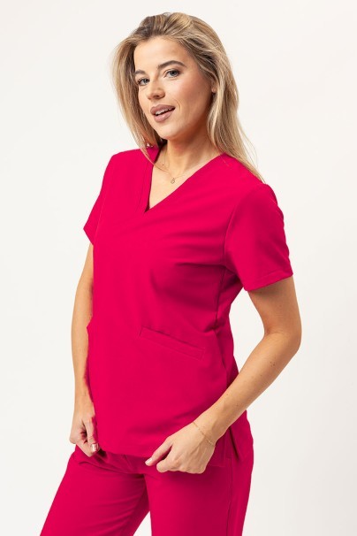 Komplet medyczny Sunrise Uniforms Premium (bluza Aura, spodnie Pride) malinowy-2