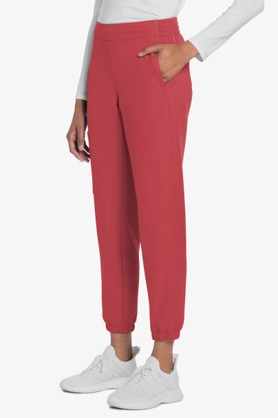 Spodnie medyczne damskie Cherokee Ultra jogger koralowe-2