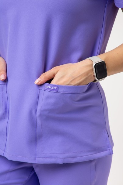 Komplet medyczny damski Cherokee Ultra (bluza V-neck, spodnie Jogger) lawendowy-4