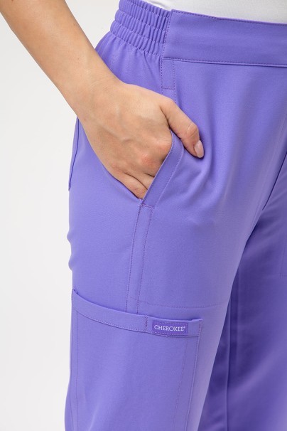 Komplet medyczny damski Cherokee Ultra (bluza V-neck, spodnie Jogger) lawendowy-8