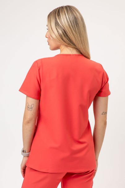 Komplet medyczny damski Cherokee Ultra (bluza V-neck, spodnie Jogger) koralowy-4