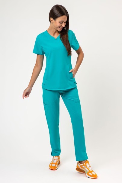 Komplet medyczny damski Uniforms World 518GTK™ (bluza Lucy, spodnie Alivia) morski błękit-2