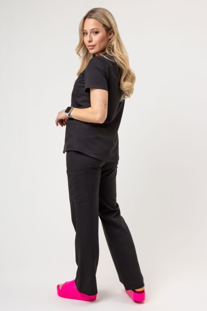 Komplet medyczny damski Cherokee Ultra (bluza 3-pocket, spodnie Cargo) czarny-2