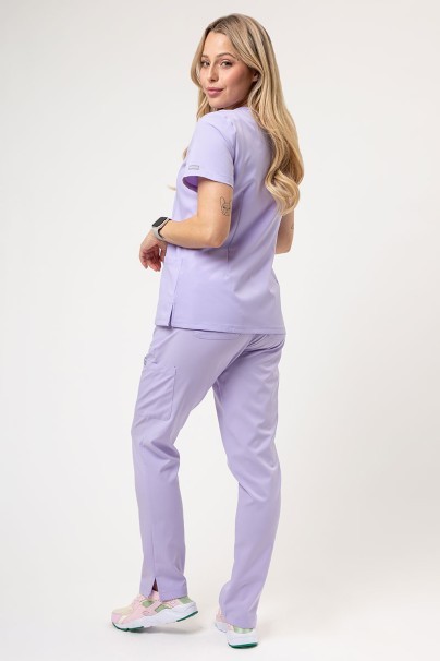Komplet medyczny damski Maevn Momentum (bluza Double V-neck, spodnie 6-pocket) lawendowy-2