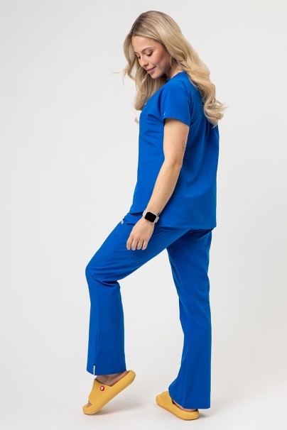 Komplet medyczny damski Maevn Momentum (bluza Dolman, spodnie Flare Leg) królewski granat-2