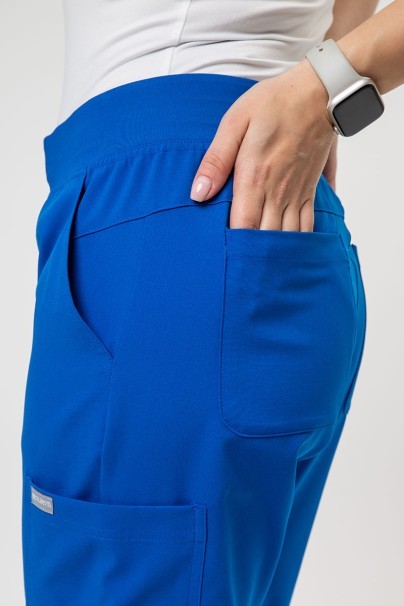 Komplet medyczny damski Maevn Momentum (bluza Dolman, spodnie Flare Leg) królewski granat-10
