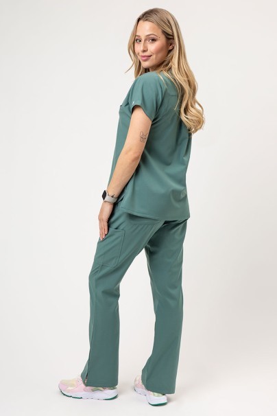 Komplet medyczny damski Maevn Momentum (bluza Dolman, spodnie Flare Leg) pastelowa zieleń-2