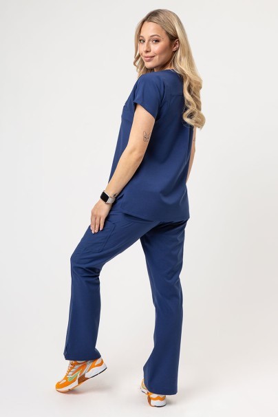 Komplet medyczny damski Maevn Momentum (bluza Dolman, spodnie Flare Leg) ciemny granat-1