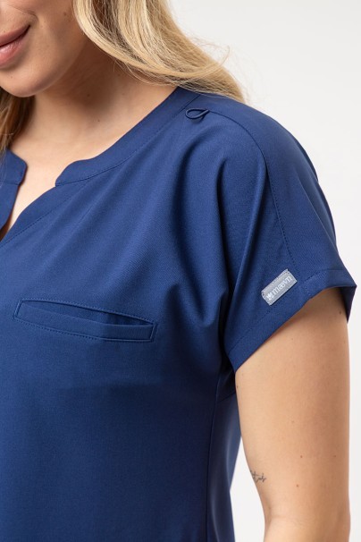 Komplet medyczny damski Maevn Momentum (bluza Dolman, spodnie Flare Leg) ciemny granat-6