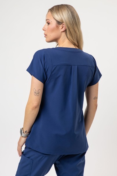 Komplet medyczny damski Maevn Momentum (bluza Dolman, spodnie Flare Leg) ciemny granat-4
