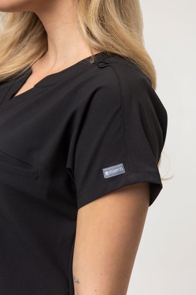 Komplet medyczny damski Maevn Momentum (bluza Dolman, spodnie Flare Leg) czarny-5