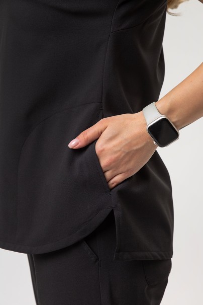 Komplet medyczny damski Maevn Momentum (bluza Dolman, spodnie Flare Leg) czarny-6