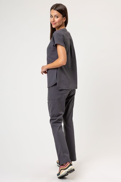 Komplet medyczny damski Maevn Momentum (bluza Dolman, spodnie Flare Leg) szary-2