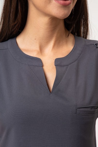Komplet medyczny damski Maevn Momentum (bluza Dolman, spodnie Flare Leg) szary-4