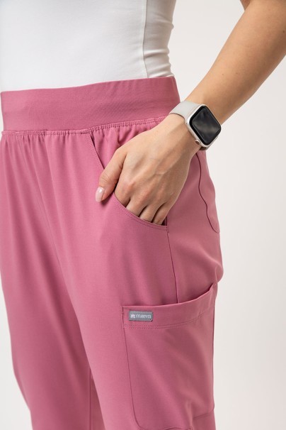 Spodnie medyczne damskie Maevn Momentum Jogger pastelowy róż-3