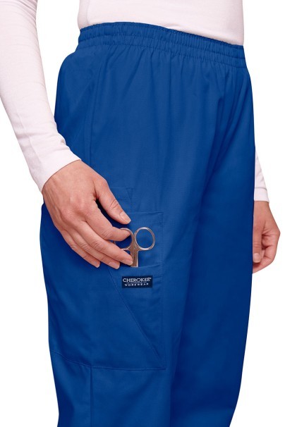 Komplet medyczny damski Cherokee Originals (bluza V-neck, spodnie N.Rise) granatowy-6