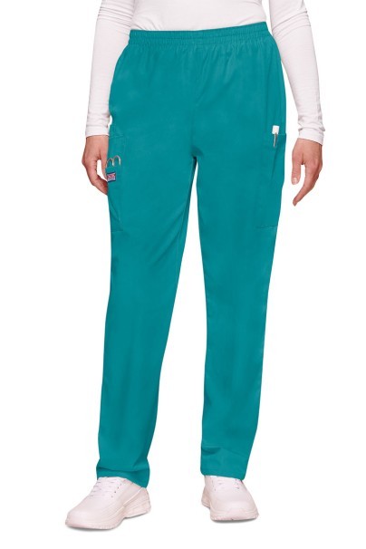 Komplet medyczny damski Cherokee Originals (bluza V-neck, spodnie N.Rise) morski błękit-4
