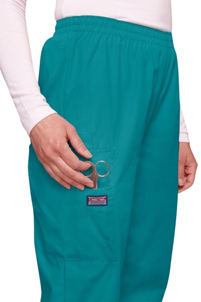 Komplet medyczny damski Cherokee Originals (bluza V-neck, spodnie N.Rise) morski błękit-6