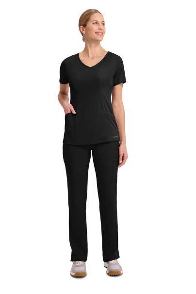 Spodnie medyczne damskie Healing Hands Renee jogger czarne-3