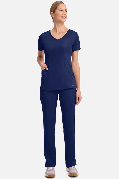 Spodnie medyczne damskie Healing Hands Renee jogger ciemny granat-3