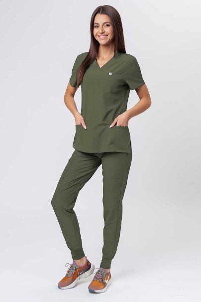 Spodnie medyczne damskie Uniforms World 309TS™ Valiant oliwkowe-2