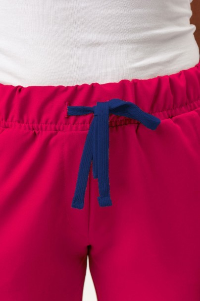 Spodnie medyczne damskie Sunrise Uniforms Premium Vibe jogger malinowe-5