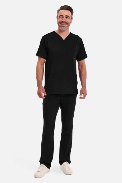 Bluza medyczna męska Healing Hands Matthew V-neck czarna-2
