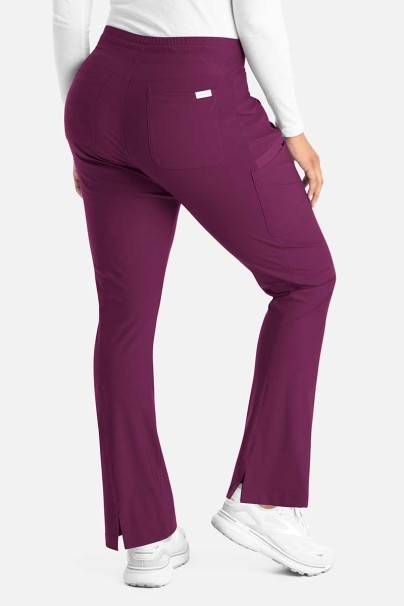 Komplet medyczny damski Maevn Embrace (bluza Luna, spodnie Nora) wiśniowy-7