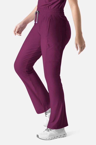 Komplet medyczny damski Maevn Embrace (bluza Luna, spodnie Nora) wiśniowy-8