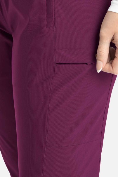 Komplet medyczny damski Maevn Embrace (bluza Luna, spodnie Nora) wiśniowy-10