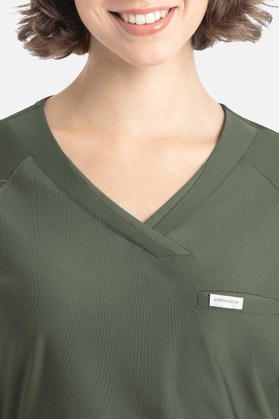 Komplet medyczny damski Maevn Embrace (bluza Luna, spodnie Nora) oliwkowy-4