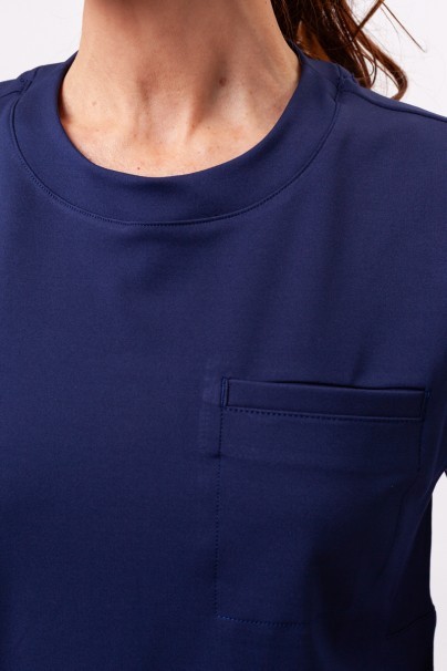 Bluza medyczna damska Cherokee Achieve Crew Neck ciemny granat-3