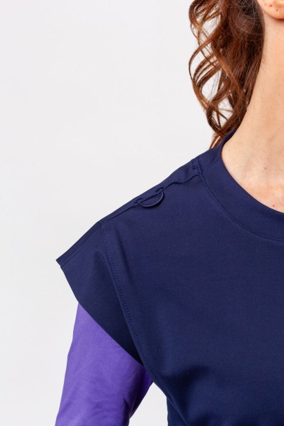 Bluza medyczna damska Cherokee Achieve Crew Neck ciemny granat-4