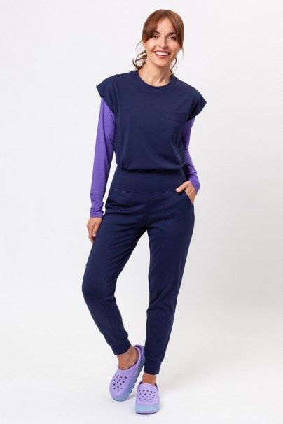 Bluza medyczna damska Cherokee Achieve Crew Neck ciemny granat-2