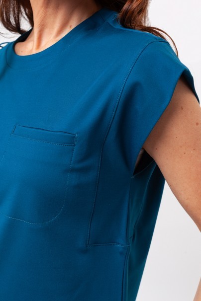 Bluza medyczna damska Cherokee Achieve Crew Neck karaibska-4